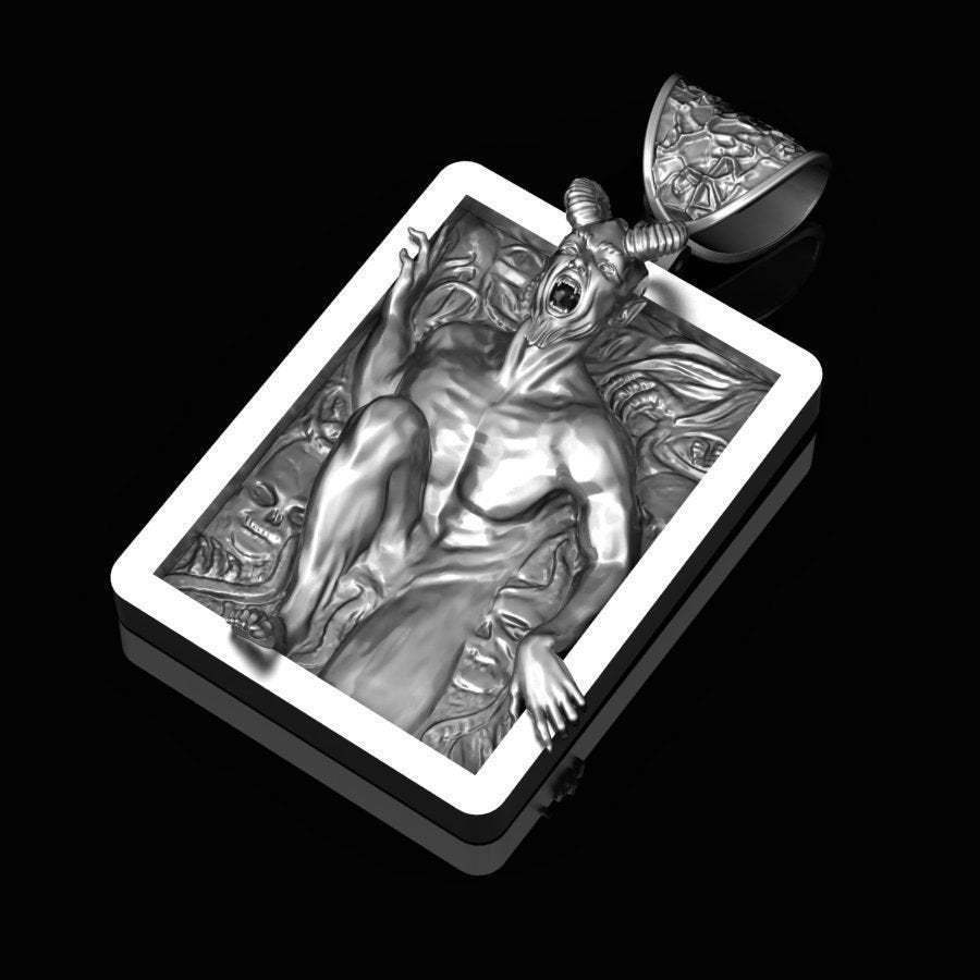 Gothic Satan necklace, women's necklace, Gothic men's necklace, Gothic jewelry, women's Christmas jewelry gift