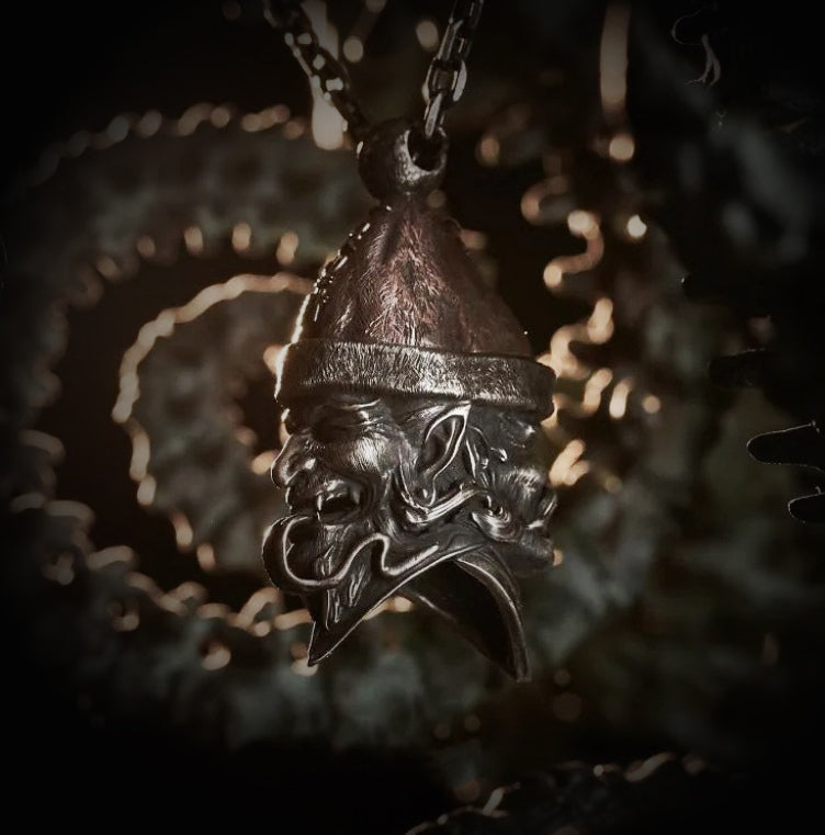 Gothic Chinese devil necklace, women's necklace, Gothic men's necklace, Gothic jewelry, women's Christmas jewelry gift