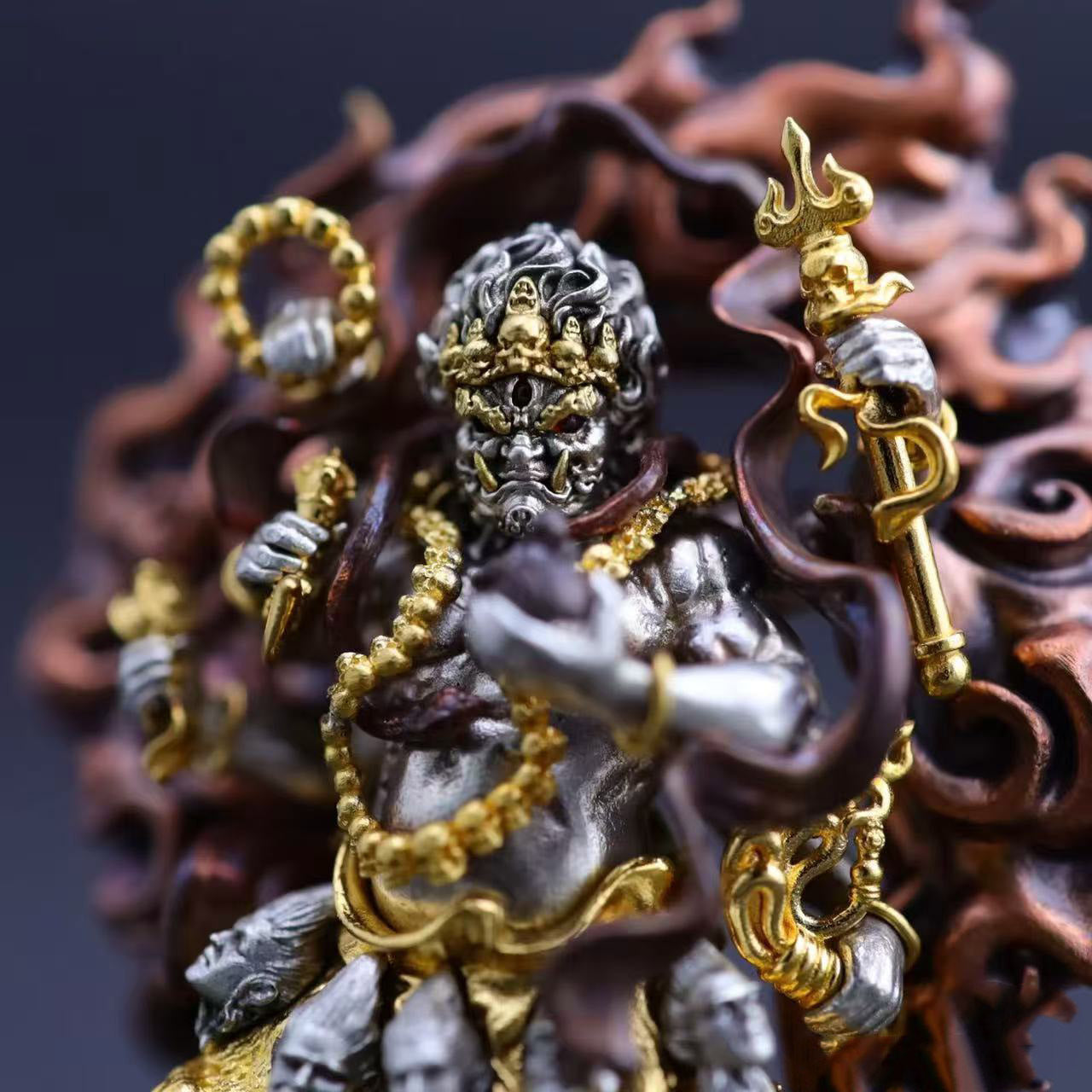 Gothic Chinese God necklace, women's necklace, Gothic men's necklace, Gothic jewelry, women's Christmas jewelry gift