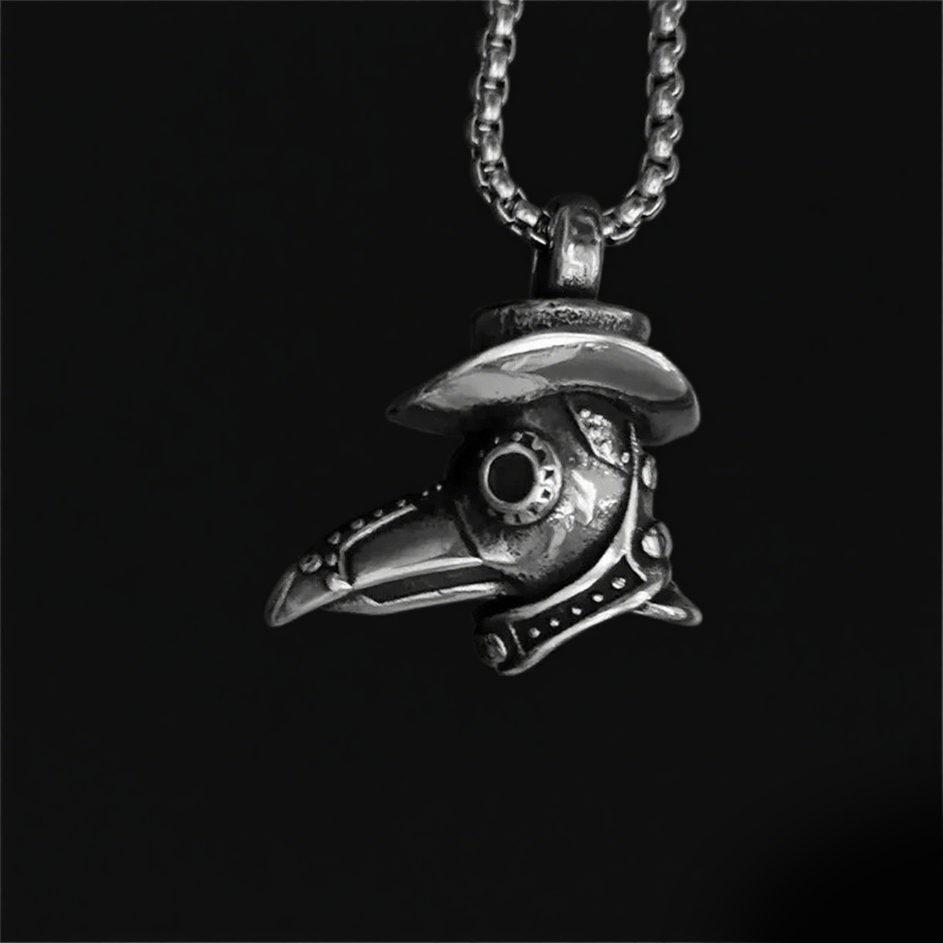 Gothic crow doctor necklace, women's necklace, gothic men's necklace, gothic jewelry, women's Christmas jewelry gift