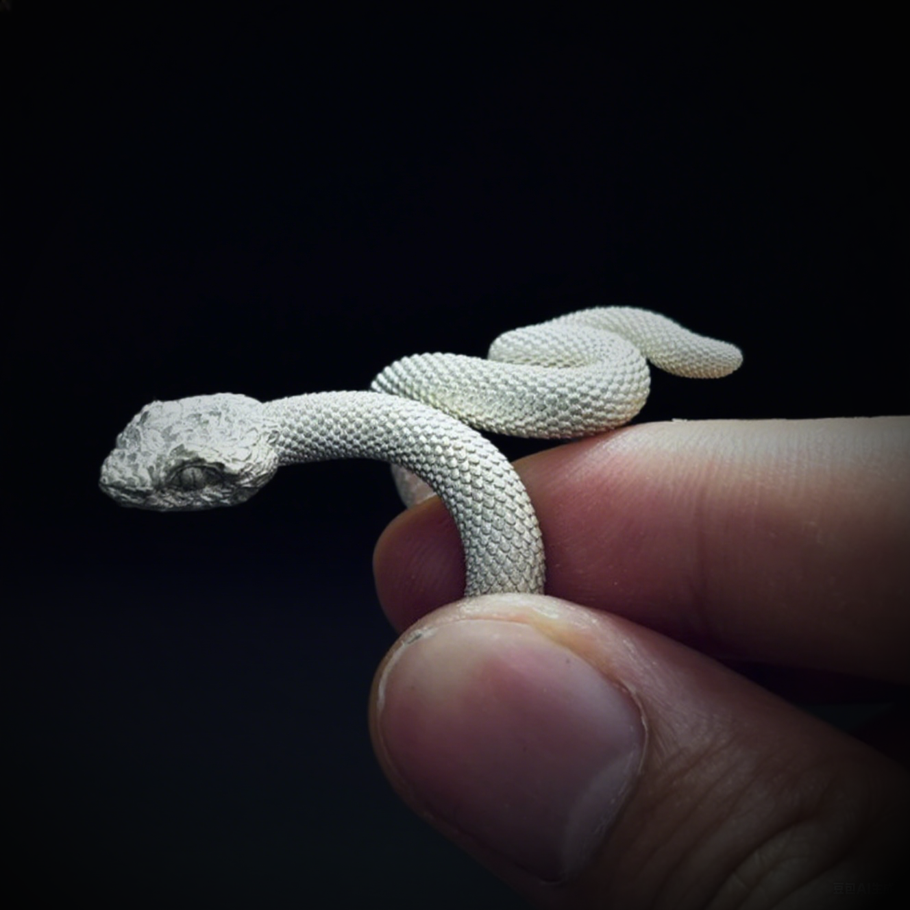 Vintage Knuckle Ring Snake Ring Open Adjustable Black Punk Gothic Ring Role Play Accessories