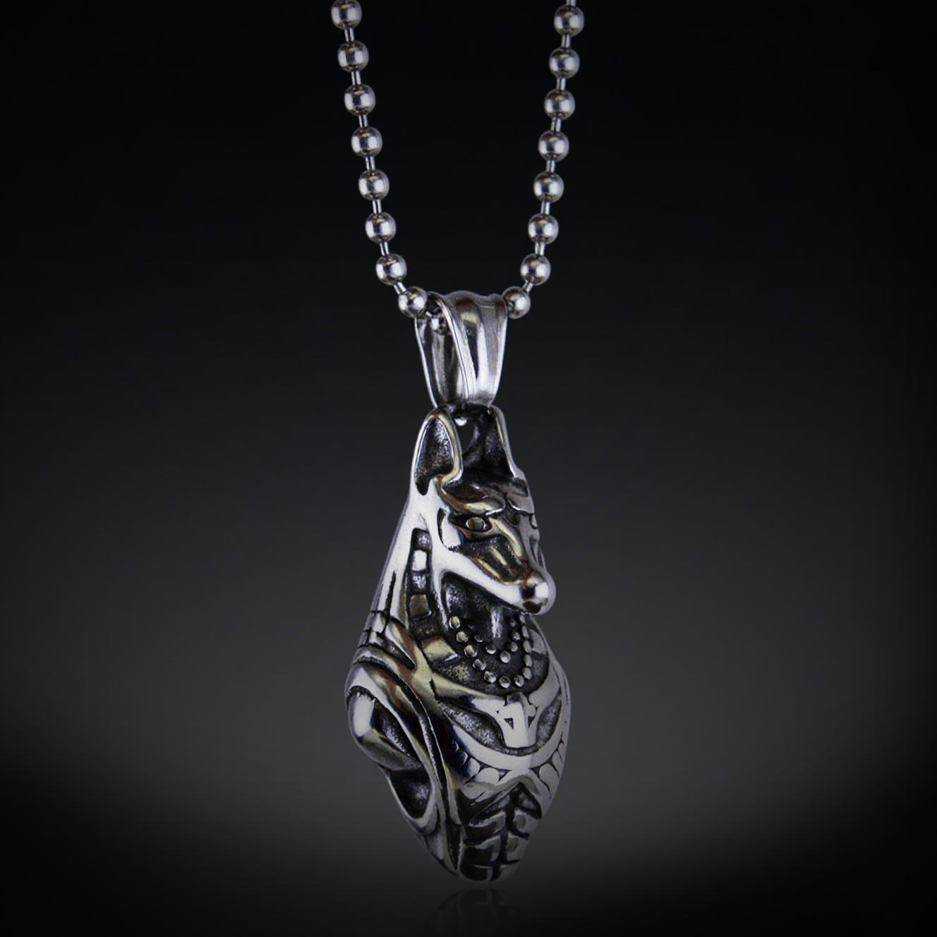 Gothic Egyptian Pharaoh Guardian Dog Necklace, Women's Necklace, Gothic Gothic Necklace, Gothic Jewelry, Women's Christmas Jewelry Gift