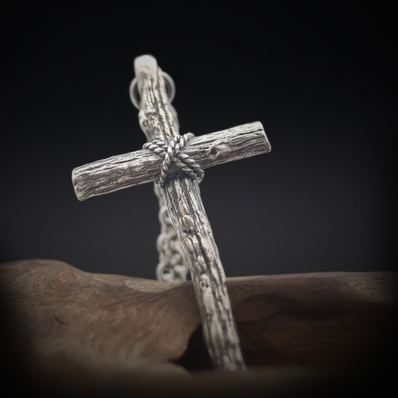 Gothic deadwood cross necklace, women's necklace, Gothic men's necklace, Gothic jewelry, women's Christmas jewelry gift