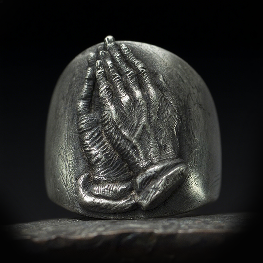 Vintage Knuckle Ring Palm Ring Open Adjustable Black Punk Gothic Ring Role Play Accessories