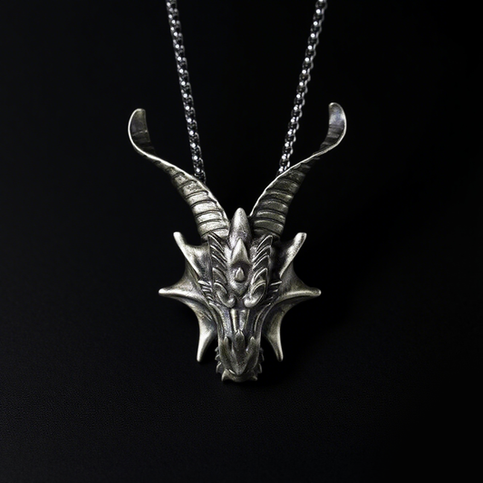 Gothic satanic goat necklace, women's necklace, gothic men's necklace, gothic jewelry, women's Christmas jewelry gift