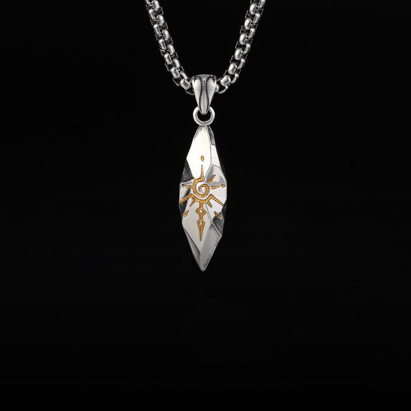 Gothic tribal spirit stone necklace, women's necklace, Gothic men's necklace, Gothic jewelry, women's Christmas jewelry gift