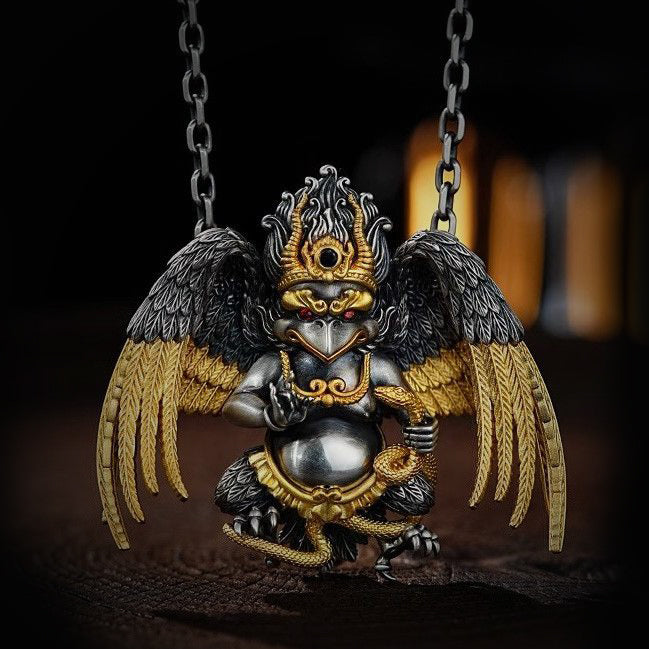 Gothic Chinese Bird Necklace, Women's Necklace, Gothic Men's Necklace, Gothic Jewelry, Women's Christmas Jewelry Gift