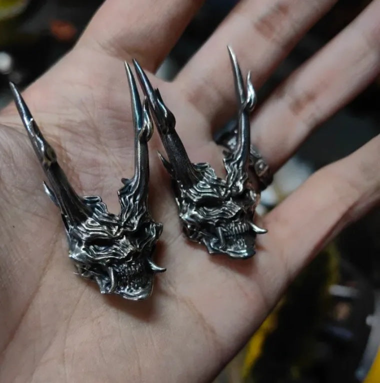 Gothic horror demon necklace, women's necklace, Gothic men's necklace, Gothic jewelry, women's Christmas jewelry gift