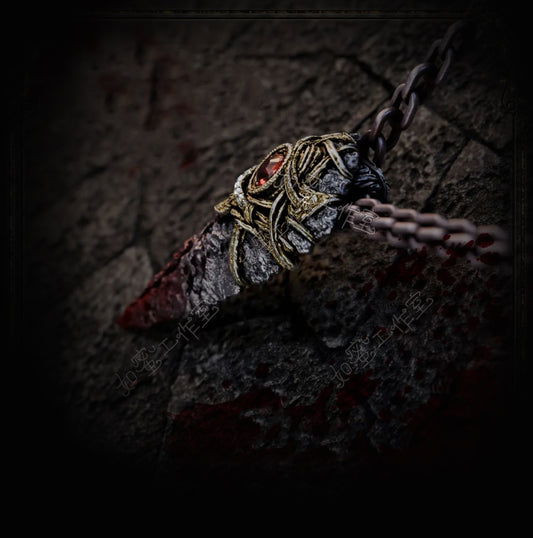 Gothic blood stone blade choker, necklace for women, gothic necklace, gothic jewelry, women's christmas jewelry gift