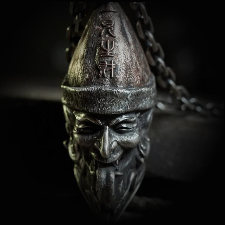 Gothic Chinese devil necklace, women's necklace, Gothic men's necklace, Gothic jewelry, women's Christmas jewelry gift