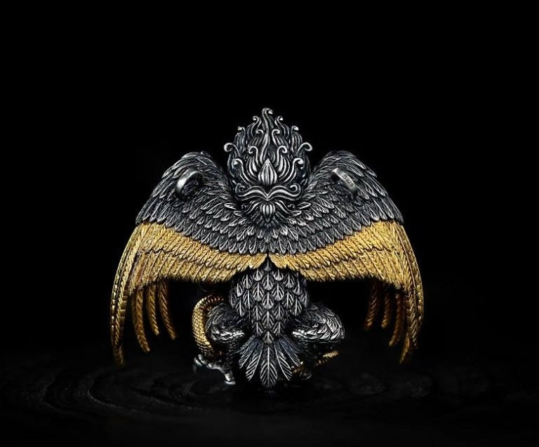 Gothic Chinese Bird Necklace, Women's Necklace, Gothic Men's Necklace, Gothic Jewelry, Women's Christmas Jewelry Gift