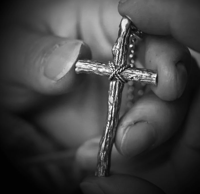 Gothic deadwood cross necklace, women's necklace, Gothic men's necklace, Gothic jewelry, women's Christmas jewelry gift