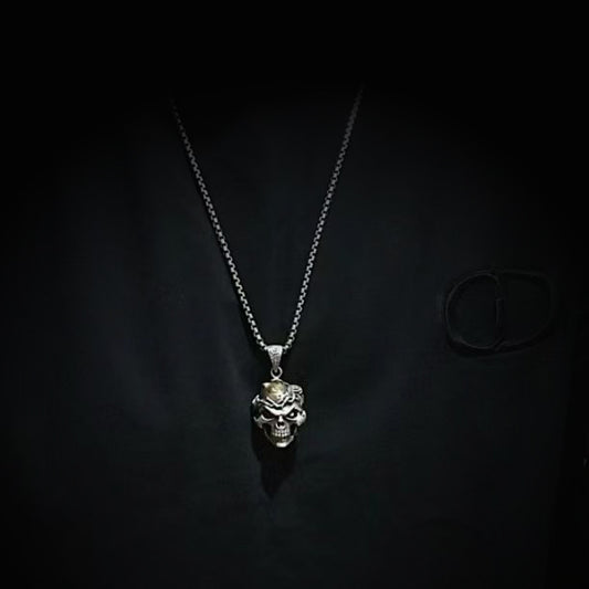 Gothic skull brain necklace, women's necklace, Gothic men's necklace, Gothic jewelry, women's Christmas jewelry gift