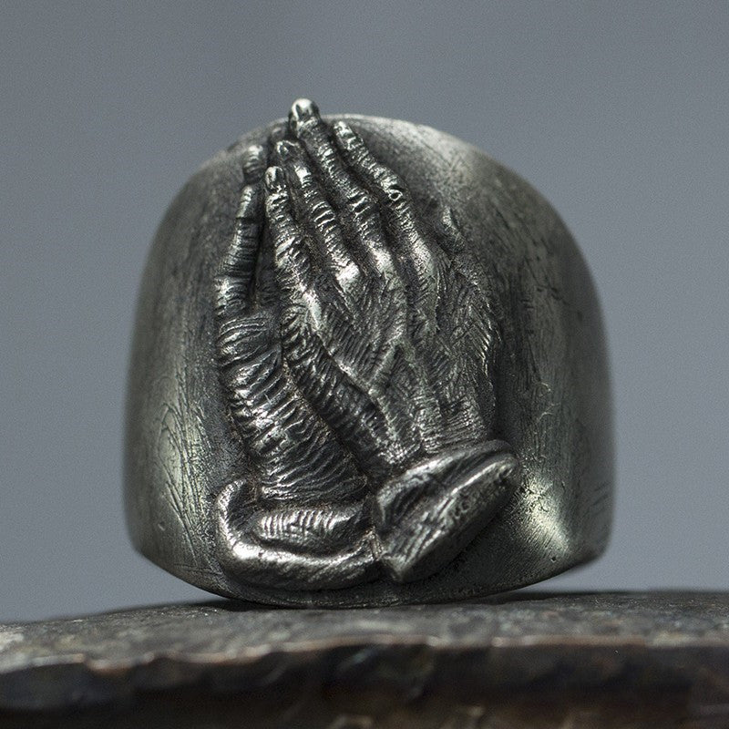 Vintage Knuckle Ring Palm Ring Open Adjustable Black Punk Gothic Ring Role Play Accessories