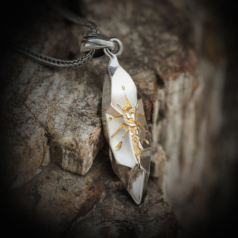 Gothic tribal spirit stone necklace, women's necklace, Gothic men's necklace, Gothic jewelry, women's Christmas jewelry gift