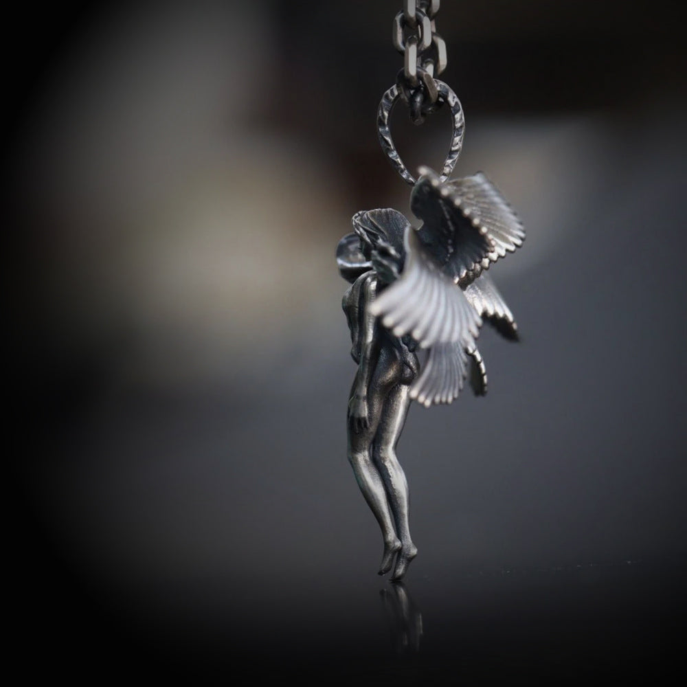 Gothic seraph necklace, women's necklace, Gothic men's necklace, Gothic jewelry, women's Christmas jewelry gift