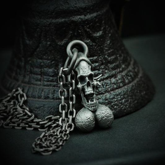 Gothic skull necklace, women's necklace, Gothic men's necklace, Gothic jewelry, women's Christmas jewelry gift
