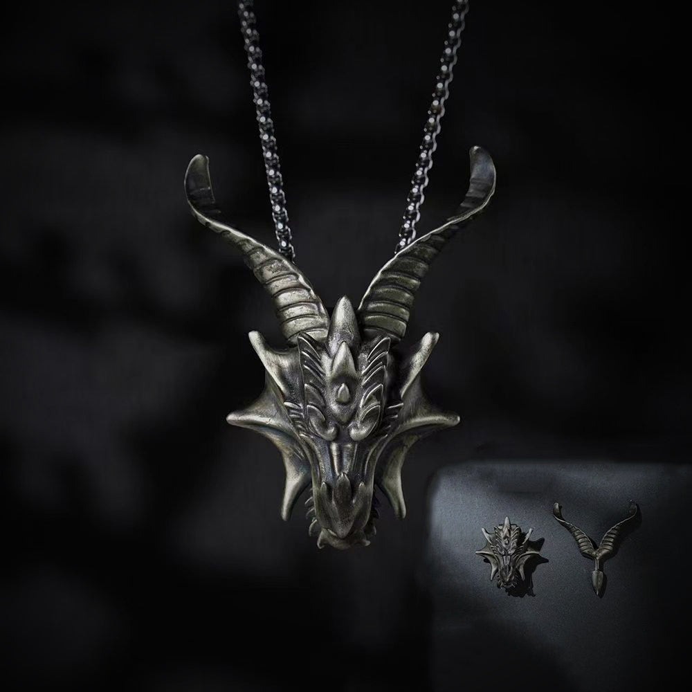 Gothic satanic goat necklace, women's necklace, gothic men's necklace, gothic jewelry, women's Christmas jewelry gift