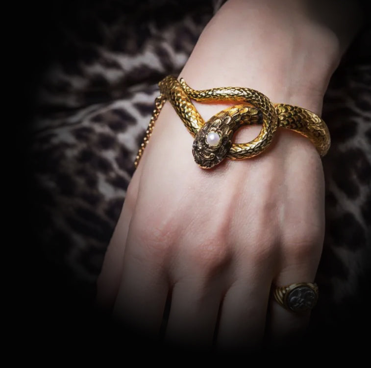 Silver Snake Open Cuff Bangle Bracelet for Women,Personality Punk Gifts,Unique Sparkly Halloween Anniversary Bracelets