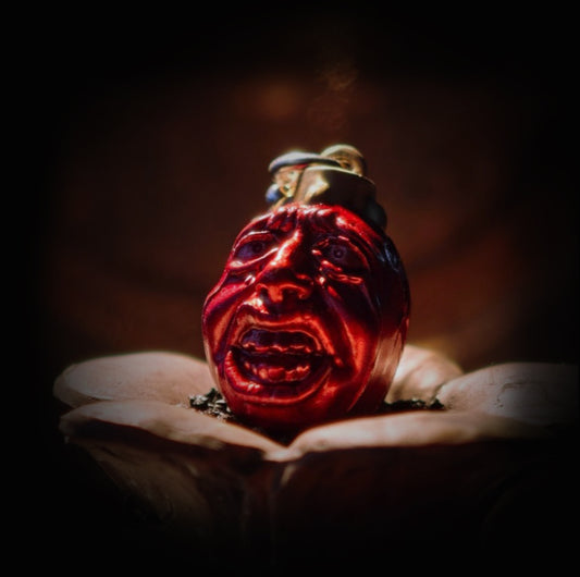 Gothic ugly face necklace, women's necklace, Gothic men's necklace, Gothic jewelry, women's Christmas jewelry gift