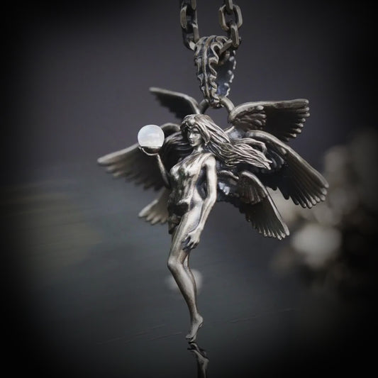 Gothic seraph necklace, women's necklace, Gothic men's necklace, Gothic jewelry, women's Christmas jewelry gift