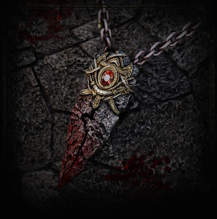 Gothic blood stone blade choker, necklace for women, gothic necklace, gothic jewelry, women's christmas jewelry gift