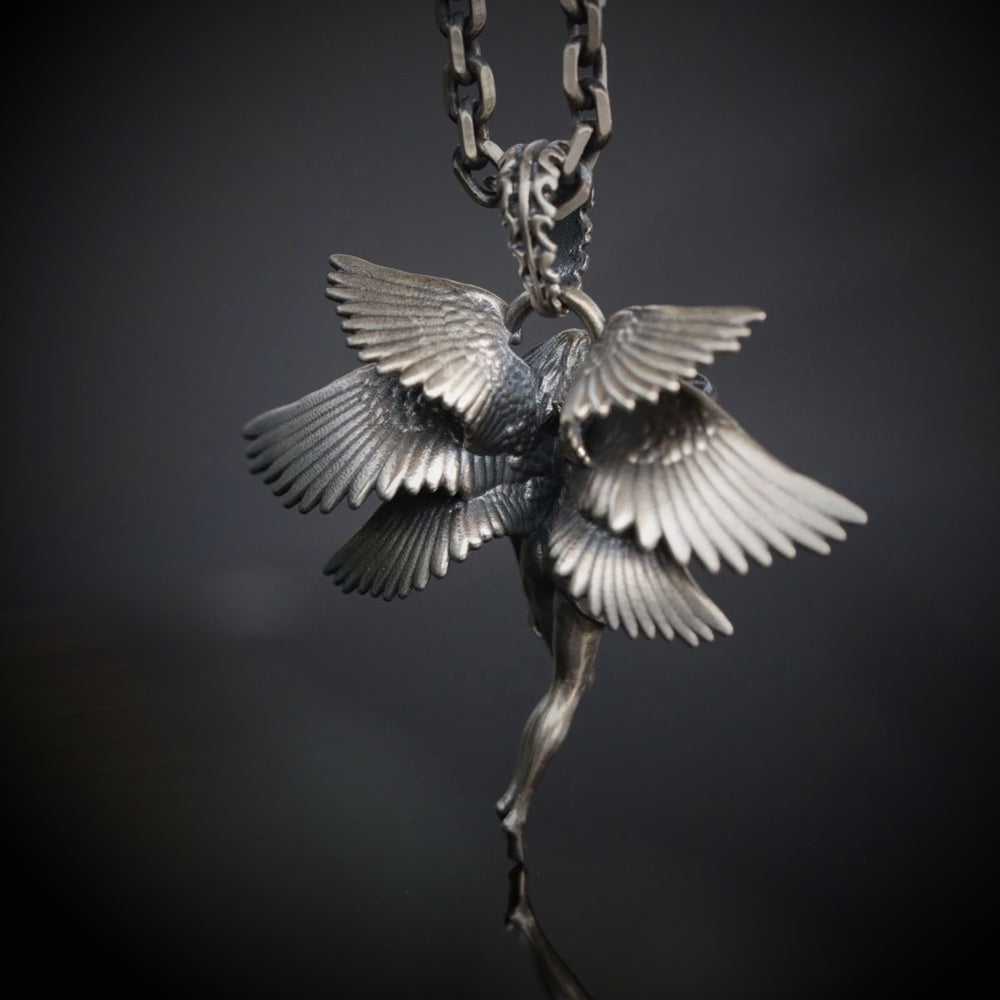 Gothic seraph necklace, women's necklace, Gothic men's necklace, Gothic jewelry, women's Christmas jewelry gift