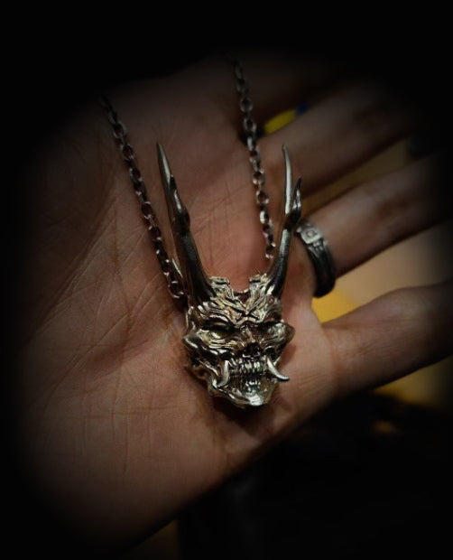 Gothic horror demon necklace, women's necklace, Gothic men's necklace, Gothic jewelry, women's Christmas jewelry gift