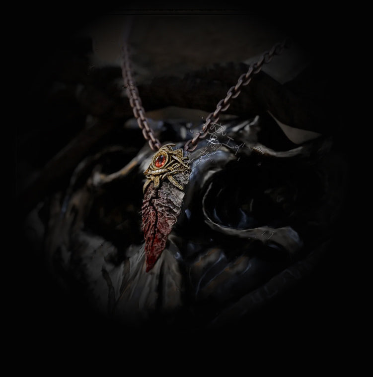 Gothic blood stone blade choker, necklace for women, gothic necklace, gothic jewelry, women's christmas jewelry gift