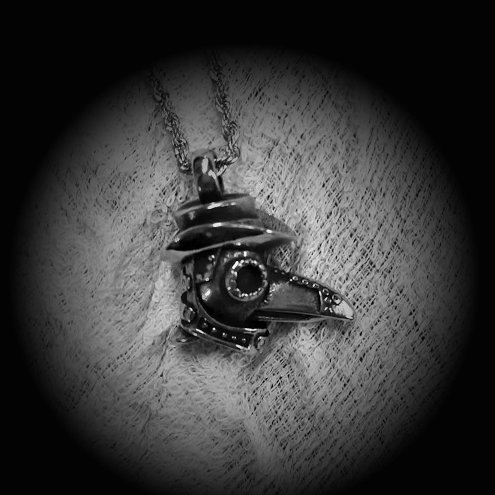 Gothic crow doctor necklace, women's necklace, gothic men's necklace, gothic jewelry, women's Christmas jewelry gift