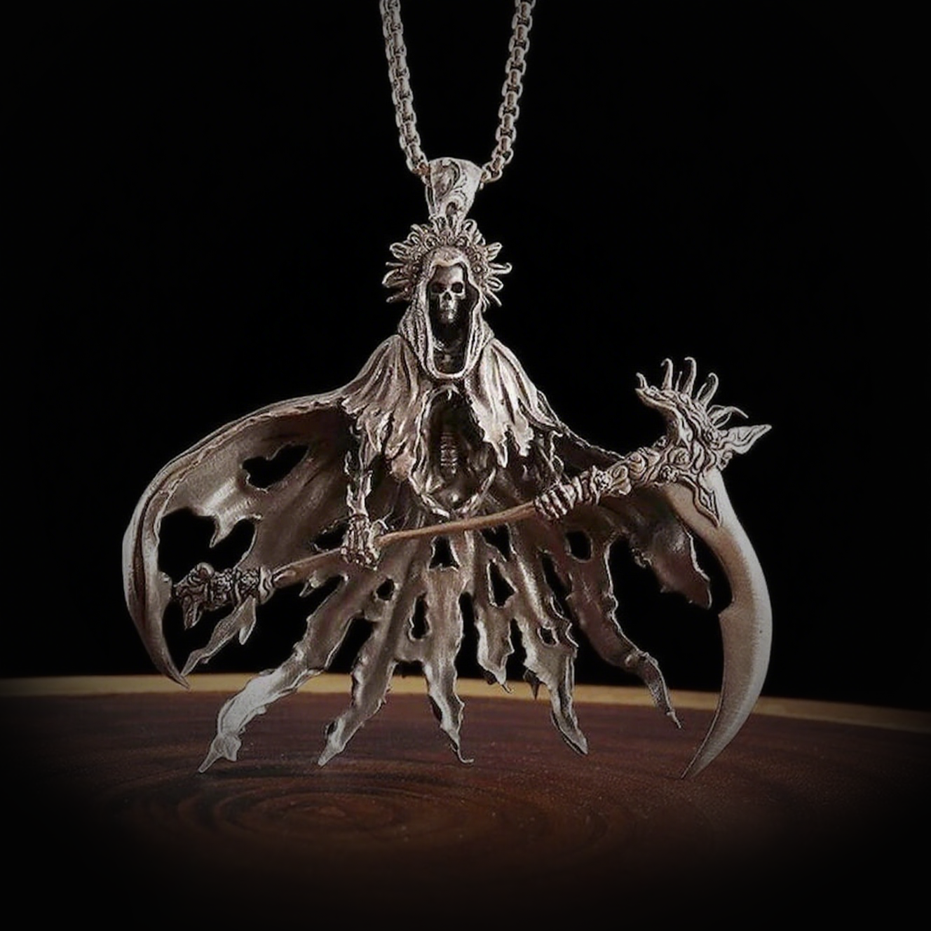 Gothic Grim Reaper necklace, women's necklace, Gothic men's necklace, Gothic jewelry, women's Christmas jewelry gift