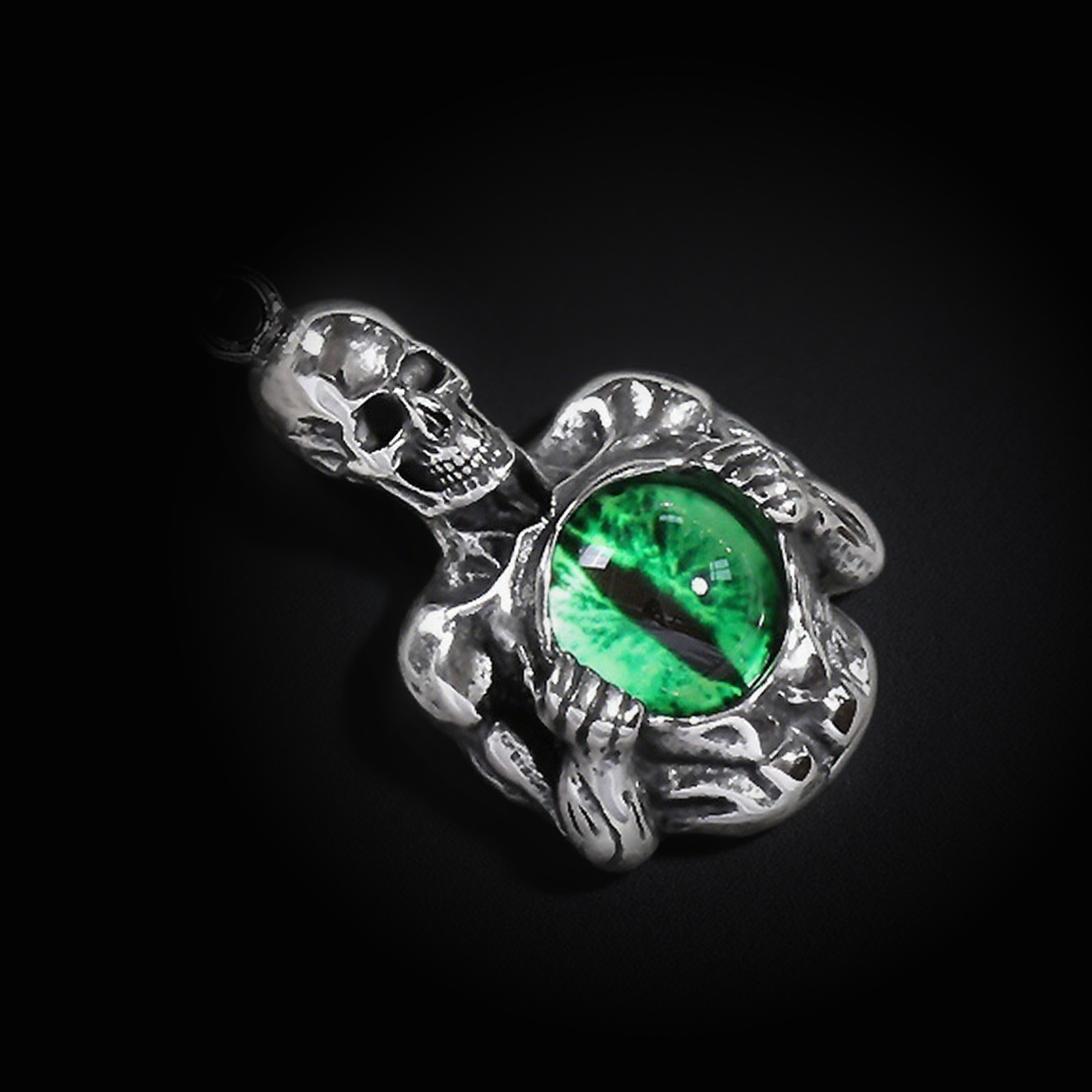 Gothic evil eye necklace, women's necklace, gothic men's necklace, gothic jewelry, women's Christmas jewelry gift